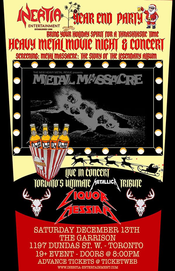 Heavy Metal Movie Night & Year End Party; Featuring Liquor Messiah tour
