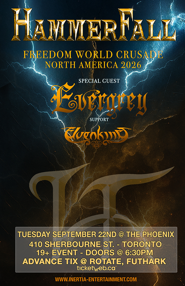 Hammerfall - Freedom World Crusade w/Evergrey & Elvenking tour