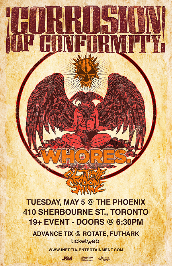 Corrosion Of Conformity, Whores & Ol'Time Moonshine tour