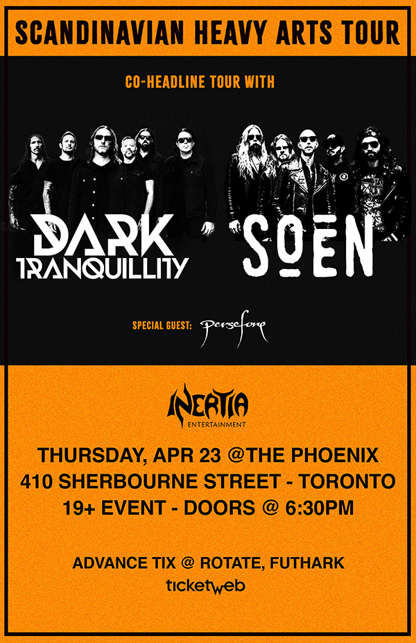 Dark tranquillity, Soen & Persefone tour