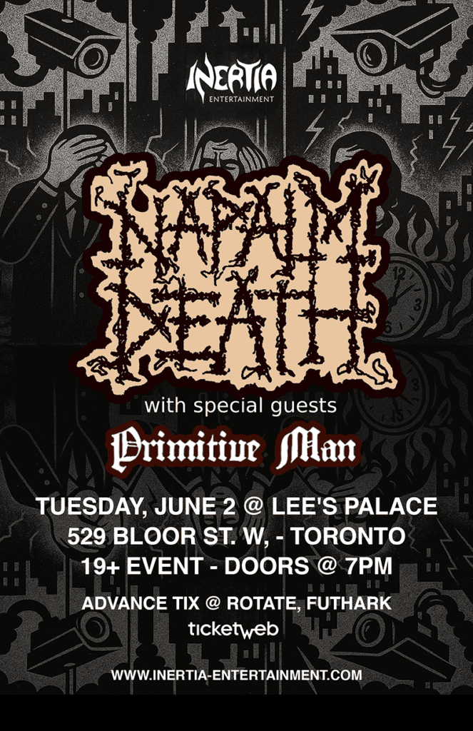 Napalm Death & Primitive Man tour