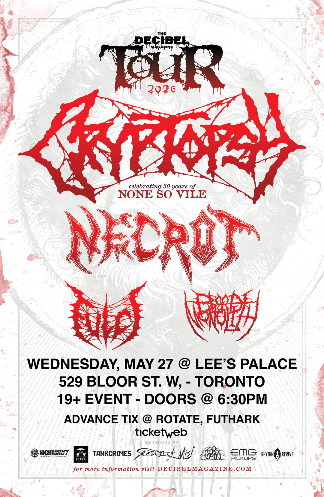 The Decibel Magazine Tour 2026 tour