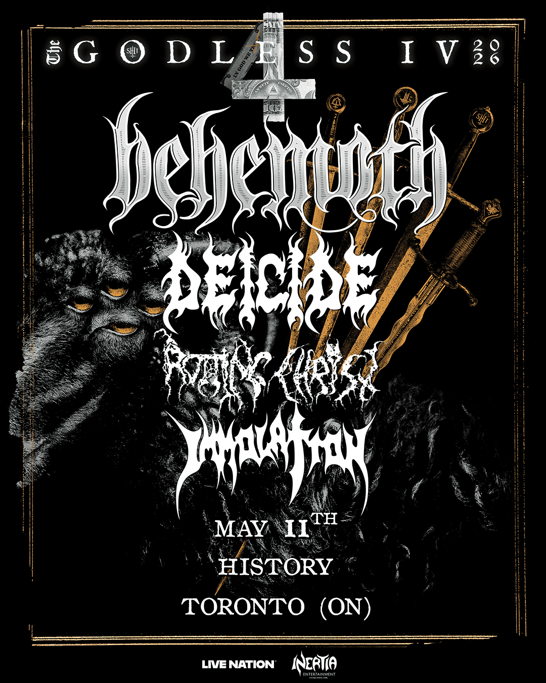 Behemoth, Deicide, Rotting Christ & Immolation - Presented in association with Live Nation tour
