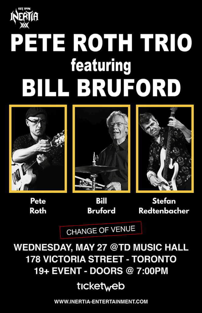 The Pete Roth Trio - Featuring Bill Bruford tour