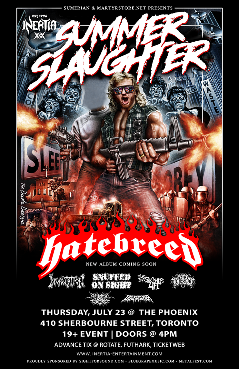 Hatebreed: SUMMER SLAUGHTER TOUR 2026 w/Incantation, Snuffed On Sight & More tour