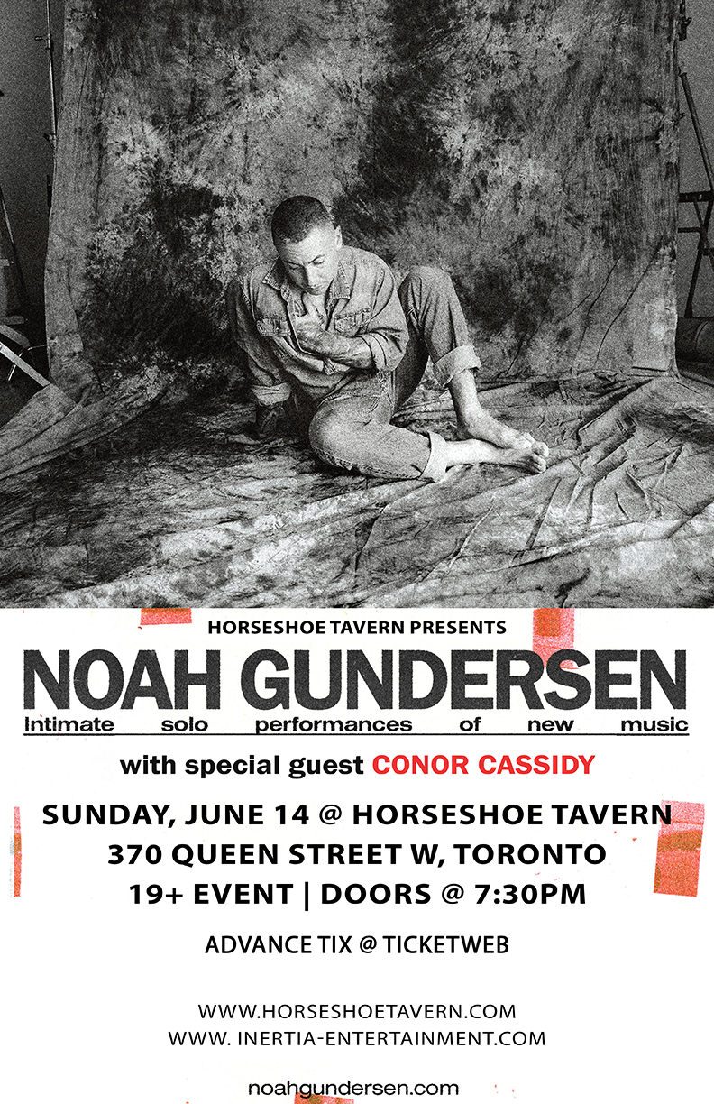 Noah Gundersen: Intimate Solo Performance of New Music wsg. Conor Cassidy tour