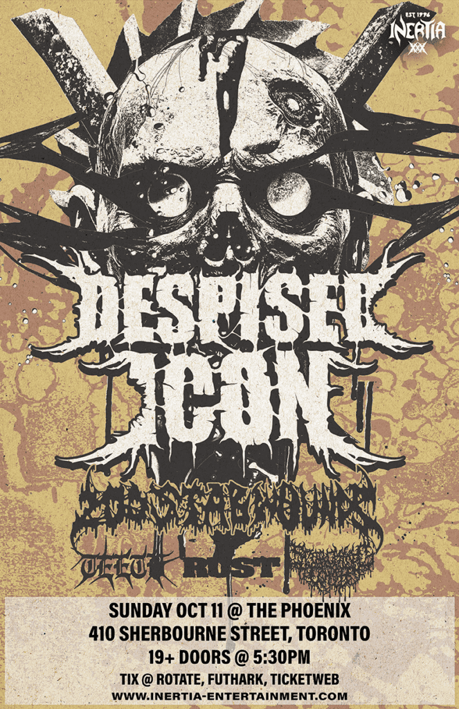 Despised Icon, 200 Stab Wounds, Teeth, Rust & Scorching Tomb tour