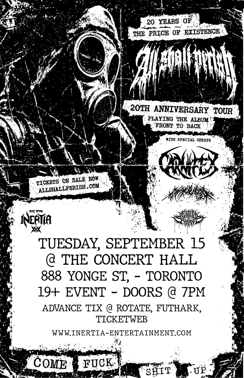 All Shall Perish, Carnifex, Mauled & Eaten By Sharks tour