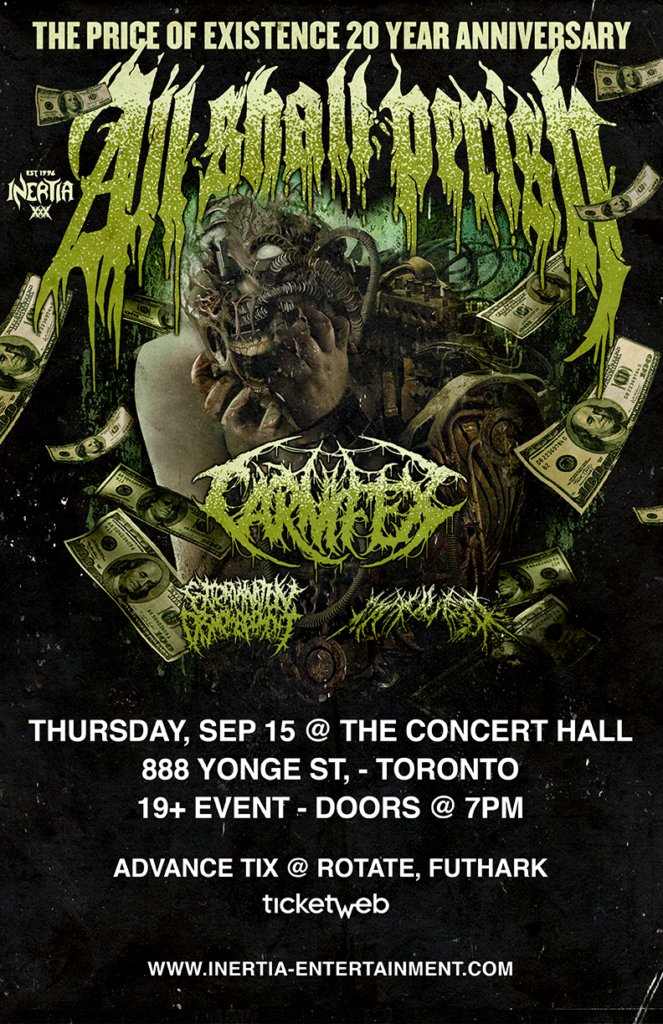 All Shall Perish, Carnifex, Extermination Dismemberment & Mauled tour