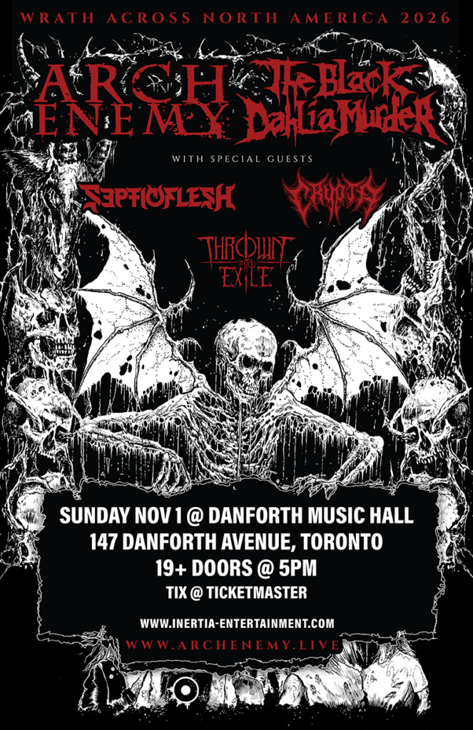 Arch Enemy & The Black Dahlia Murder: Wrath Across North America w/Septicflesh, Crypta & Thrown Into Exile tour