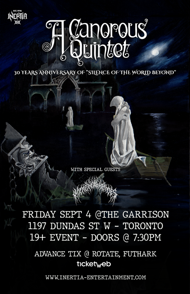 A Canorous Quintet & Where The Light Fades tour