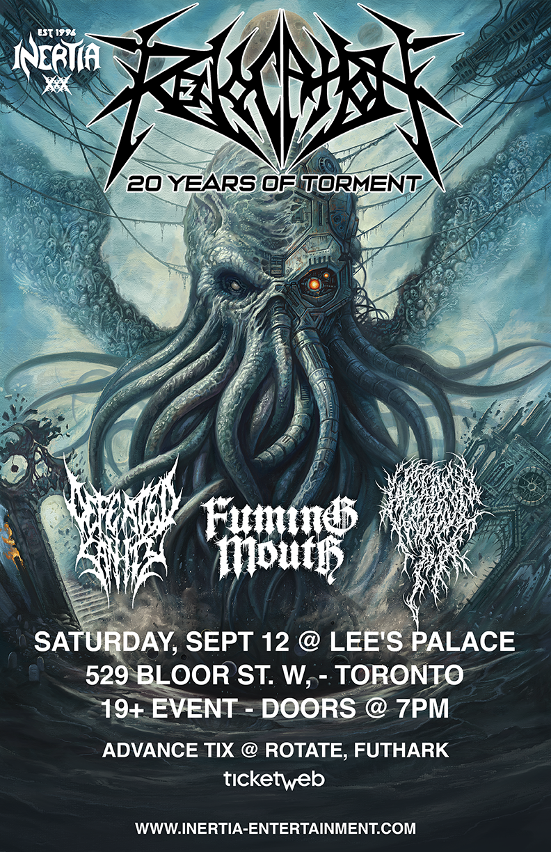Revocation - 20 Years Of Torment w/ Defeated Sanity, Fuming Mouth & Weeping tour